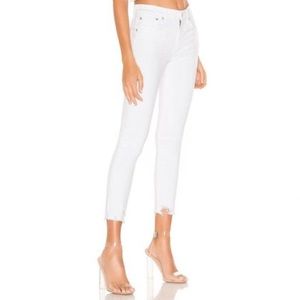 Agolde Sophie Cropped Sanction Distressed Ankle Jeans